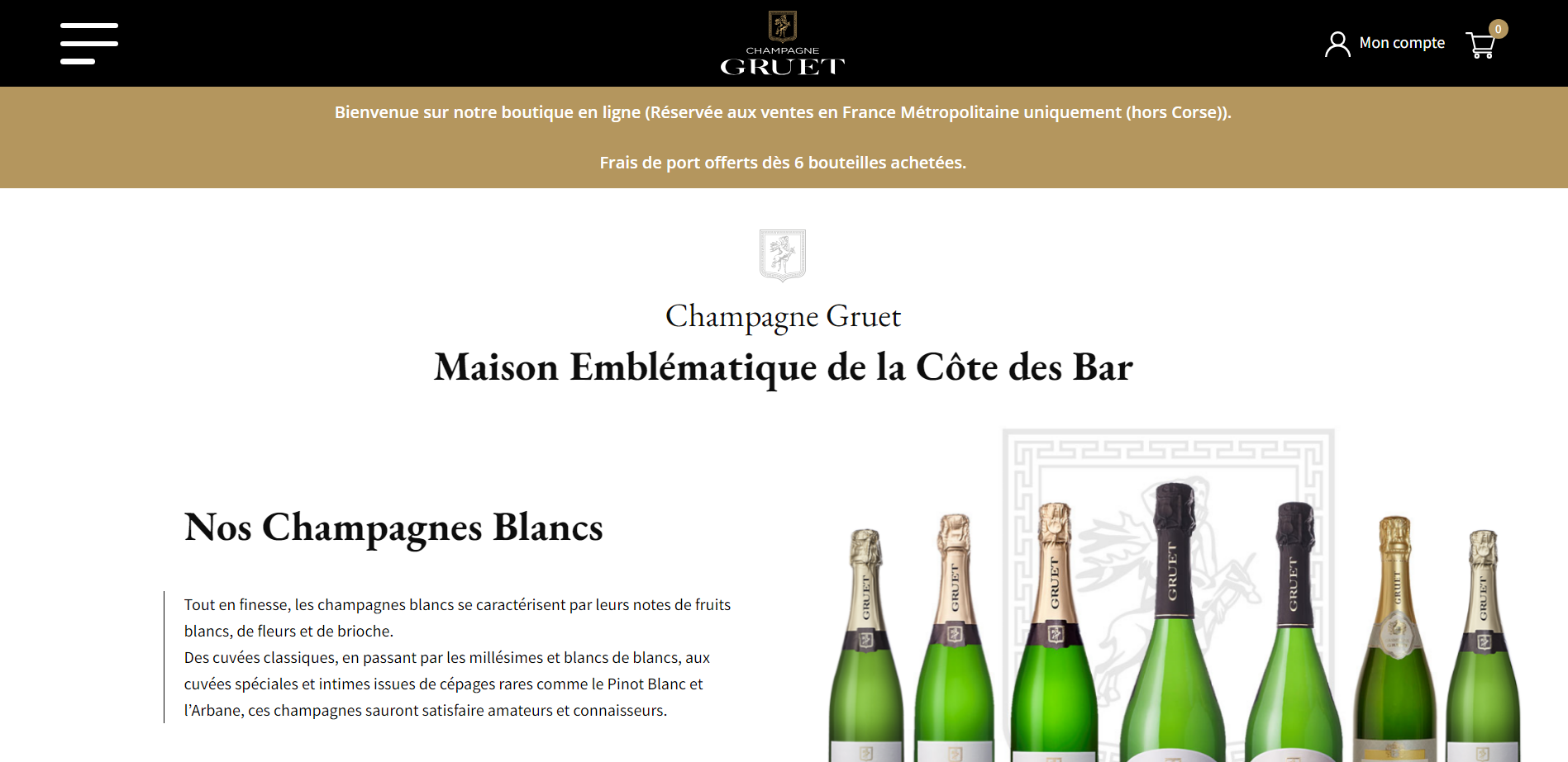 home boutique Champagne Gruet